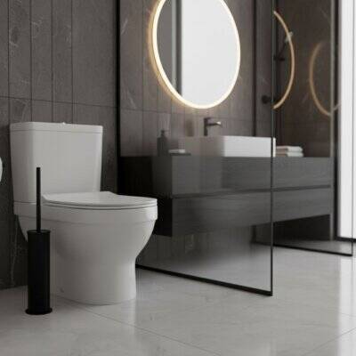 Defne Banyo Sedir Klozet Fırçası Siyah Renk (1500 24) - 1