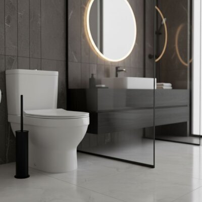 Defne Banyo Sedir Klozet Fırçası Siyah Renk (150024) - Defne Banyo