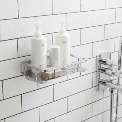 Defne Banyo Fesleğen 15x25 Tekli Süngerlik Krom Renk (150 1525) - Defne Banyo