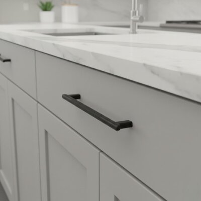 Mia Metal Mobilya Kulbu Siyah Renk 192mm Kulp (1903-192-02) - Mia Metal