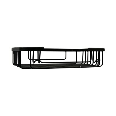 Defne Banyo 15x25 Tekli Krom Banyo Şampuanlık Sabunluk Süngerlik Siyah Renk (1911525 S) - 2
