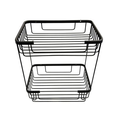 Defne Banyo 15x25 İkili Şampuanlık Sabunluk Süngerlik Siyah Renk (192 1525 S) - 3