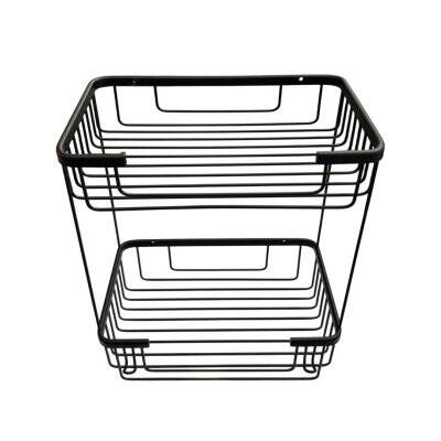 Defne Banyo 15x25 İkili Şampuanlık Sabunluk Süngerlik Siyah Renk (192 1525 S) - 3