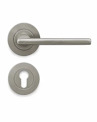 Sese Defne Modeli Yale Rozetli Dış Kapı Kolu Inox Renk (200-212R-03-53) - Sese (1)