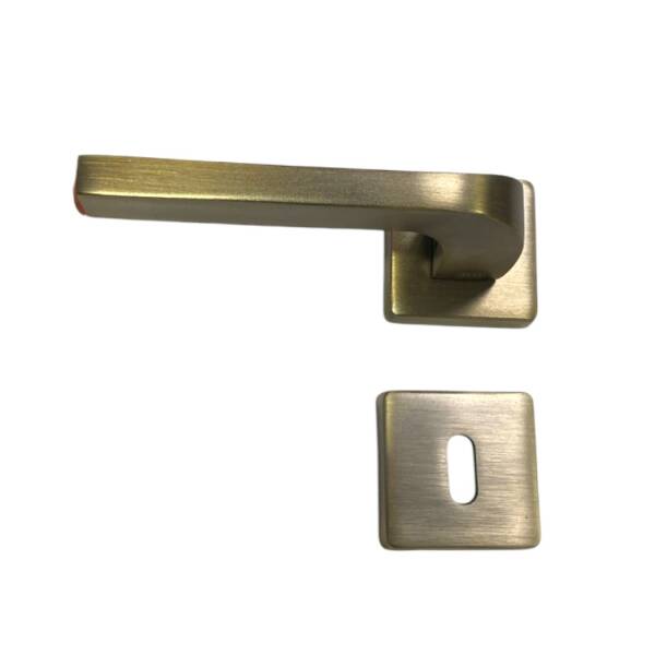 Sese Aysu Modeli Rozetli Oda Kapı Kolu Antik Sarı (200-241R-01-94) - 2