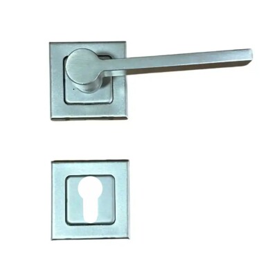 Sese Argun Yale Kare Inox Rozetli Kapı Kolu (200-258R-03-53) - 1
