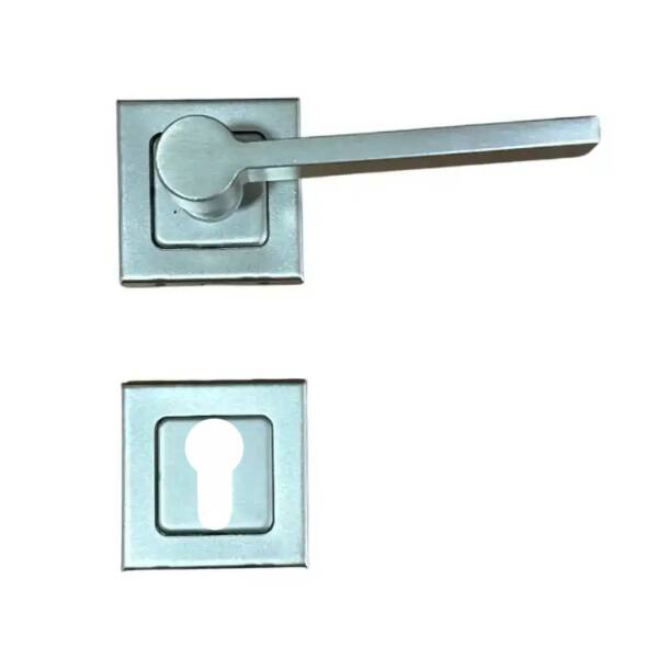 Sese Argun Yale Kare Inox Rozetli Kapı Kolu (200-258R-03-53) - 1