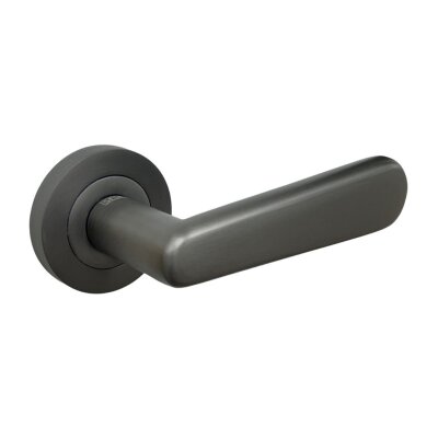 Sese Esin Modeli Yuvarlak Rozetli Wc Kapı Kolu Antrasit Renk (200-261R-02-54) - 1