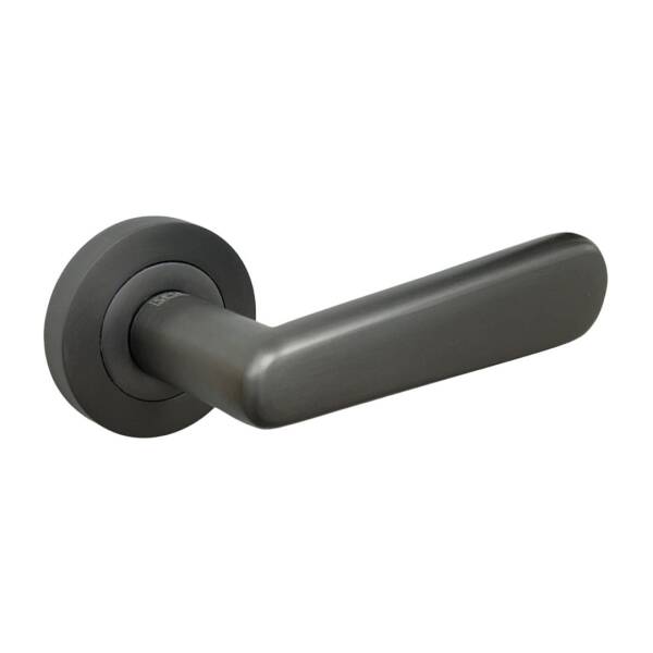 Sese Esin Modeli Yuvarlak Rozetli Wc Kapı Kolu Antrasit Renk (200-261R-02-54) - 1