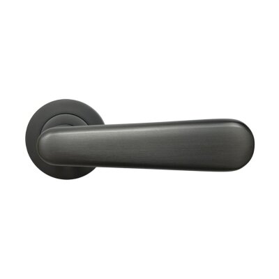 Sese Esin Modeli Yuvarlak Rozetli Wc Kapı Kolu Antrasit Renk (200-261R-02-54) - 2