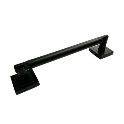 Sese Kare Rozetli Çekme Kapı Kolu Siyah Kol 25cm (202-03-25-02K) - 2