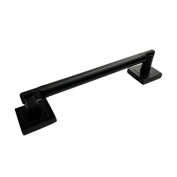 Sese Kare Rozetli Çekme Kapı Kolu Siyah Kol 25cm (202-03-25-02K) - 2