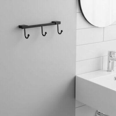 Defne Banyo Açelya 3 Kancalı Askılık Siyah Renk (400 30 S) - 2