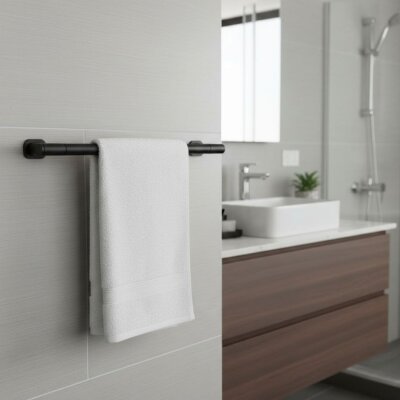 Defne Banyo 35 cm Uzun Havluluk Siyah Renk (800 30 S) - Defne Banyo