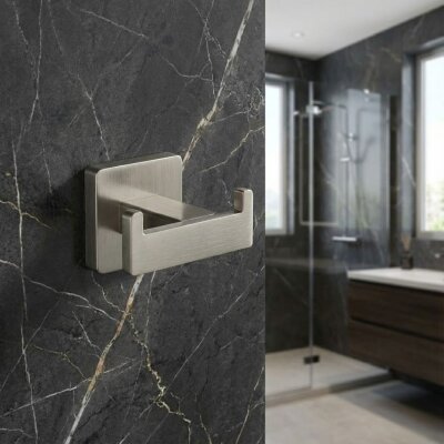 Defne Banyo Frezya İkili Bornozluk Saten Renk (900 14 ST) - Defne Banyo