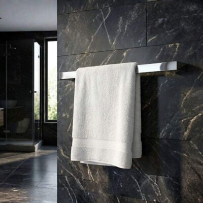 Defne Frezya Uzun Havluluk 35 cm Krom (901 35) - (DEF387) - Defne Banyo