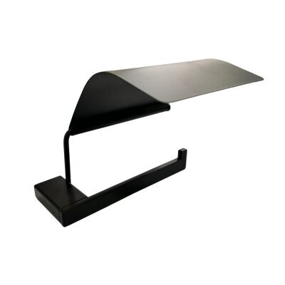 Defne Banyo Frezya Kapaklı Tuvalet Kağıtlığı Siyah Renk Kağıtlık (904 13 S) - 3