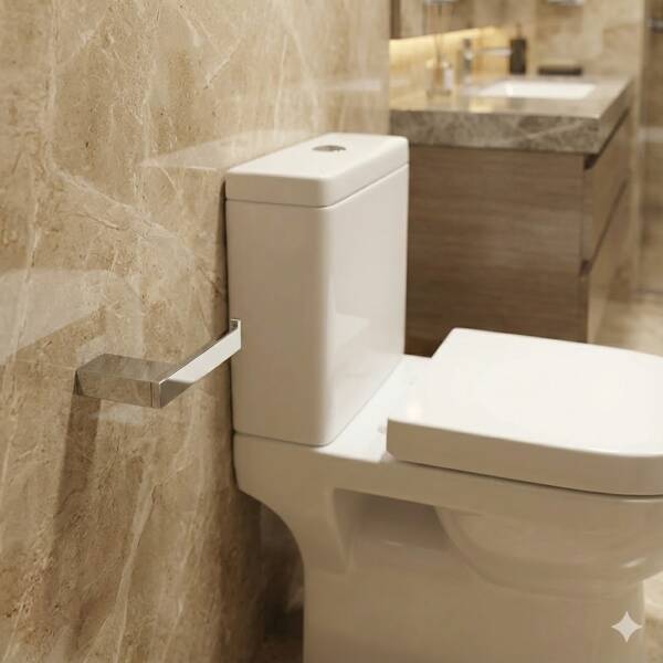 Defne Frezya Tuvalet Kağıtlığı Krom (904 23) - (DEF384) - 2