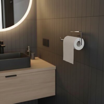 Defne Banyo Frezya Kare Kağıt Havluluk Krom Renk (904 63) - Defne Banyo