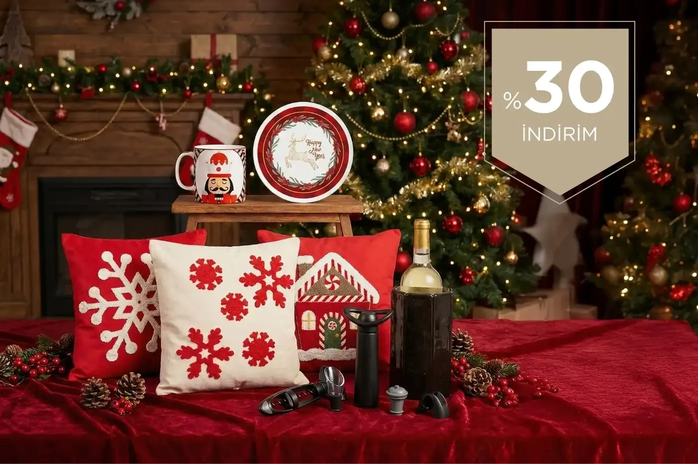 Yılbaşı Sofrasına Şıklık Katan Detaylar %30’a Varan İndirimlerle 🎄✨