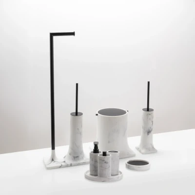 System Mermer Desenli Banyo Seti