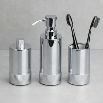 System 2006 Tezgah Üstü Tepsili Krom Banyo Seti - 2