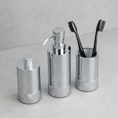 System 2006 Tezgah Üstü Tepsili Krom Banyo Seti - 3