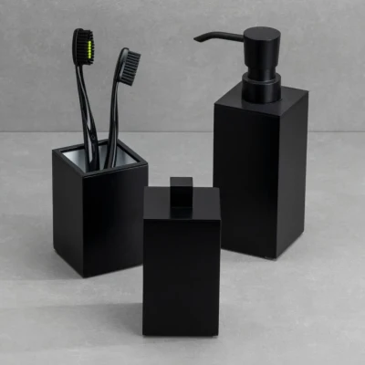 System 2002 Tezgah Üstü Siyah Set 