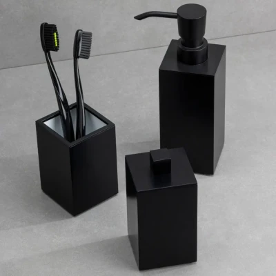 System 2002 Tezgah Üstü Siyah Set - 2