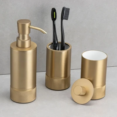 System 2006 Fırçalı Gold Banyo Seti - 2