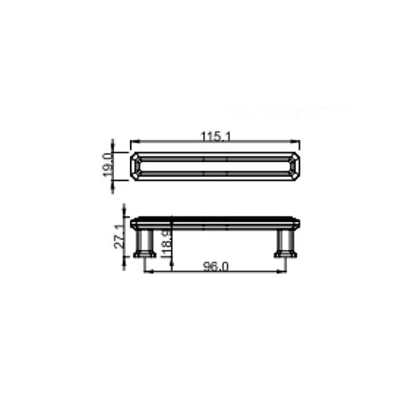 Çebi Mobilya Kulpu Fırçalı Antik 96mm (A1101096130) - 2