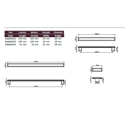 Çebi Mobilya Kubu Fırçalı Antik 160mm (A1104160130) - Çebi (1)