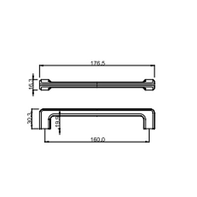 Çebi Mobilya Kulbu Krom 160mm (A1107160102) - 3