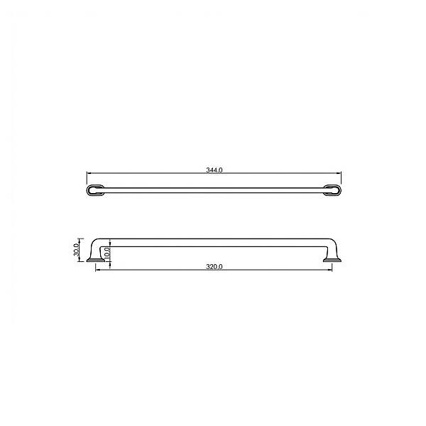Çebi Mobilya Kulbu Mat Antrasit 320mm (A1110320227) - 2