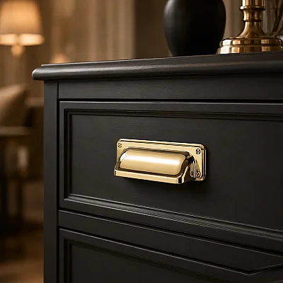 Çebi Mobilya Kulbu Gold Renk Çanak/Tas Kulp 64mm (A1170064111) - 1