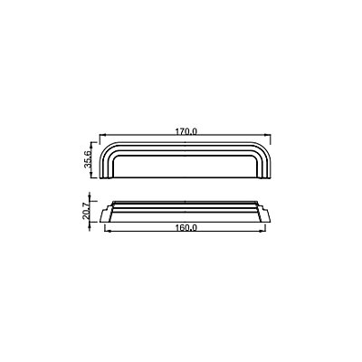 Çebi Mobilya Kulpu Antrasit Renk 160mm (A1180160227) - Çebi (1)