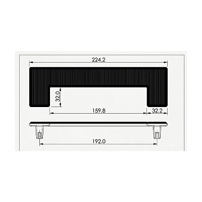 Çebi Mobilya Kulpu Siyah Renk 192mm (A1206192224) - Çebi (1)