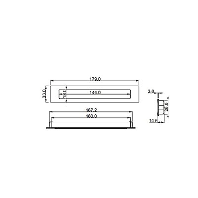Çebi Mobilya Gömme Kulp Mat Siyah Renk 160mm (A1229160224) - 4