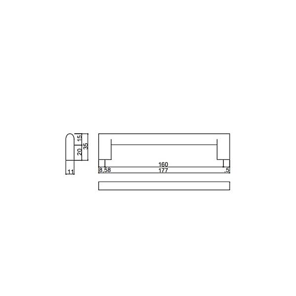 Çebi Mobilya Kulbu Nikel Saten 160mm (A204160108) - 2