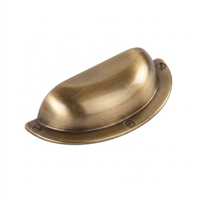 Çebi Mobilya Tas/Çanak Kulp Fırçalanmış Antik Prinç Renk 64 mm (A344064130) - Çebi