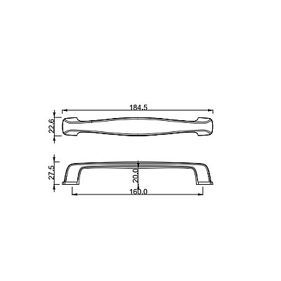 Çebi Mobilya Kulbu Nikel Saten 160mm (A351160108) - Çebi (1)