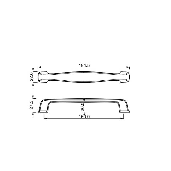 Çebi Mobilya Kulbu Nikel Saten 160mm (A351160108) - 2