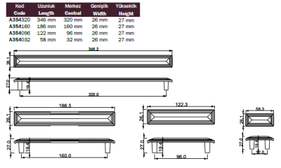 Çebi Mobilya Kulbu Antik Bronz Renk 32mm (A354032 MP10) - Çebi (1)