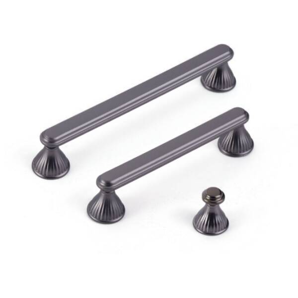 Çebi Mobilya Kulpu Mat Antrasit Renk 128mm (A361128 PC27) - 2