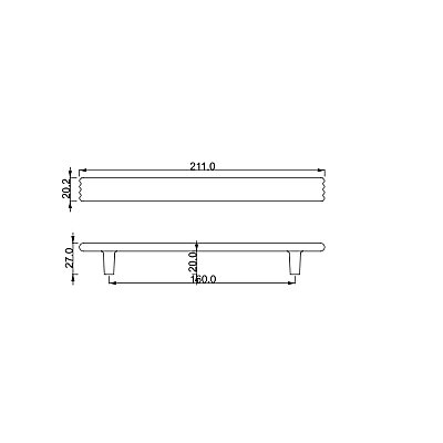 Çebi Mobilya Kulbu Mat Siyah 160mm (A372160224) - Çebi (1)