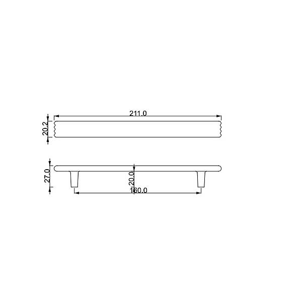 Çebi Mobilya Kulbu Mat Siyah 160mm (A372160224) - 2