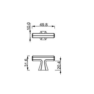 Çebi Mobilya Kulpu Siyah Renk 16mm (A4108001224) - Çebi (1)