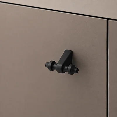 Çebi Düğme Mobilya Kulpu Siyah Renk 16 mm (A4121016224) - 1
