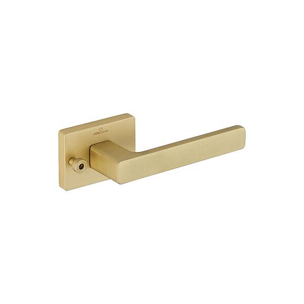 Leta Modeli Kare Rozetli Oda Kapı Kolu Mat Sarı (A51059166235) - 1
