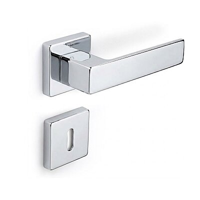 Çebi Cube Modeli Kare Rozetli Oda Kapı Kolu Krom (A51679166102) - Çebi (1)